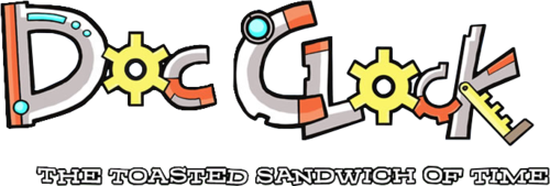 Логотип Doc Clock: The Toasted Sandwich of Time