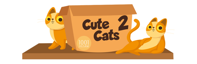 Логотип 1001 Jigsaw. Cute Cats 2